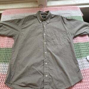 Old River Men’s Short Sleeve Vintage Gingham Shirt Size Medium 15-15 1/2 Canada